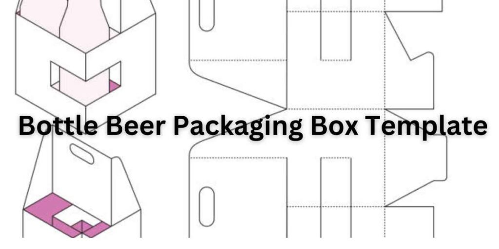 Bottle Beer Packaging Box Template